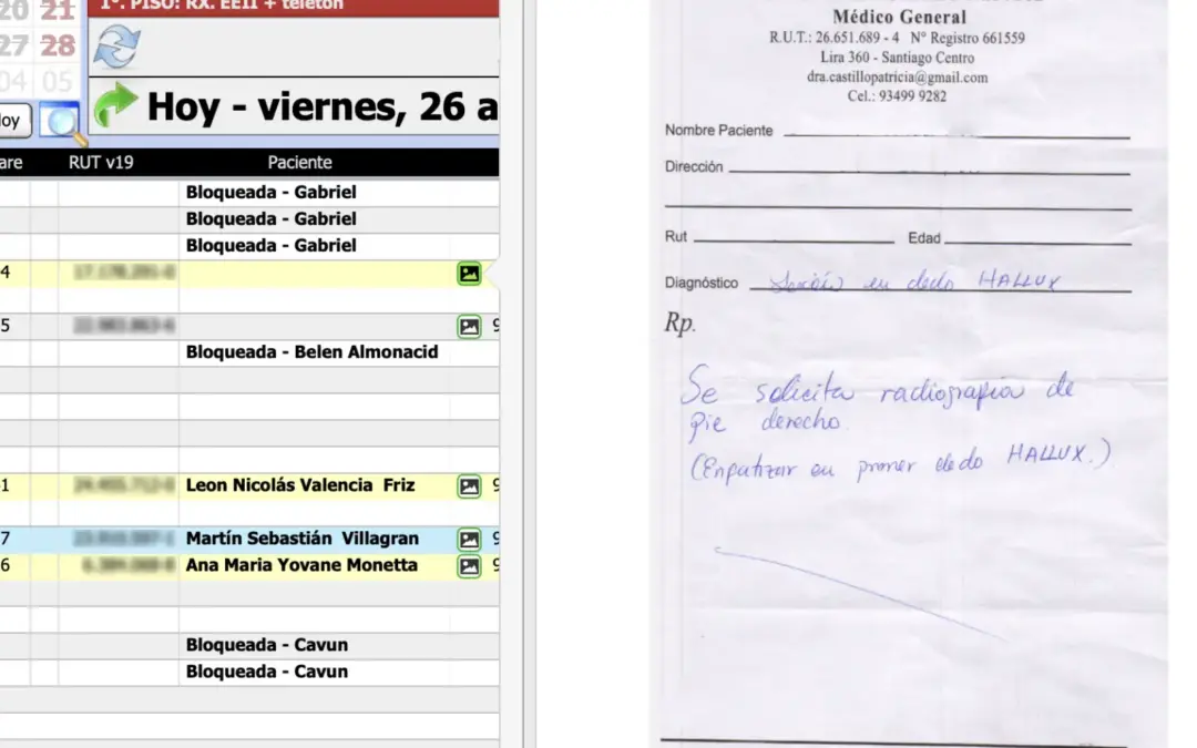 Visualización de Imágenes Escaneadas dentro de la Agenda Médica