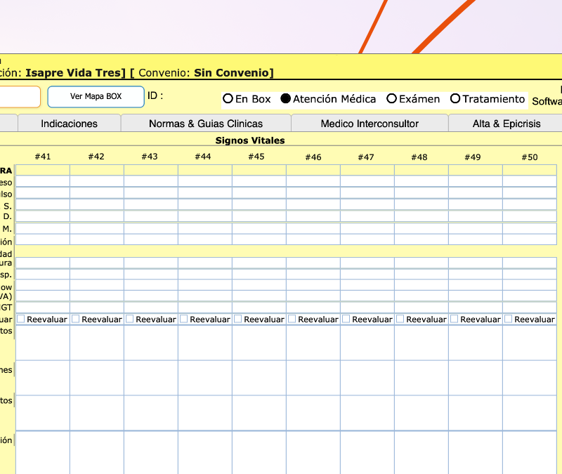 Nueva funcionalidad de Signos Vitales de 50 Registros, diseñada para almacenar y monitorear de manera eficiente un amplio historial de signos vitales por paciente.
